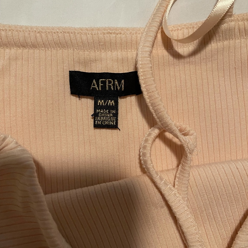 AFRM Saddle One-Shoulder Crop Top - Picture 3 of 3